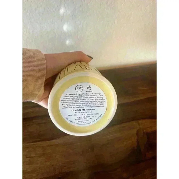 NEW Rae Dunn TWEET HEART Yellow Lemon Meringue Candle with chick topper/lid - Picture 4 of 5